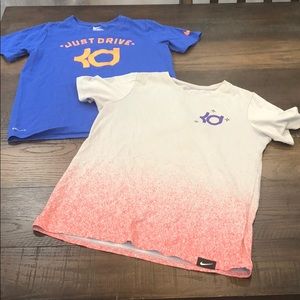 2 boys KD Kevin Durant  Nike shirts